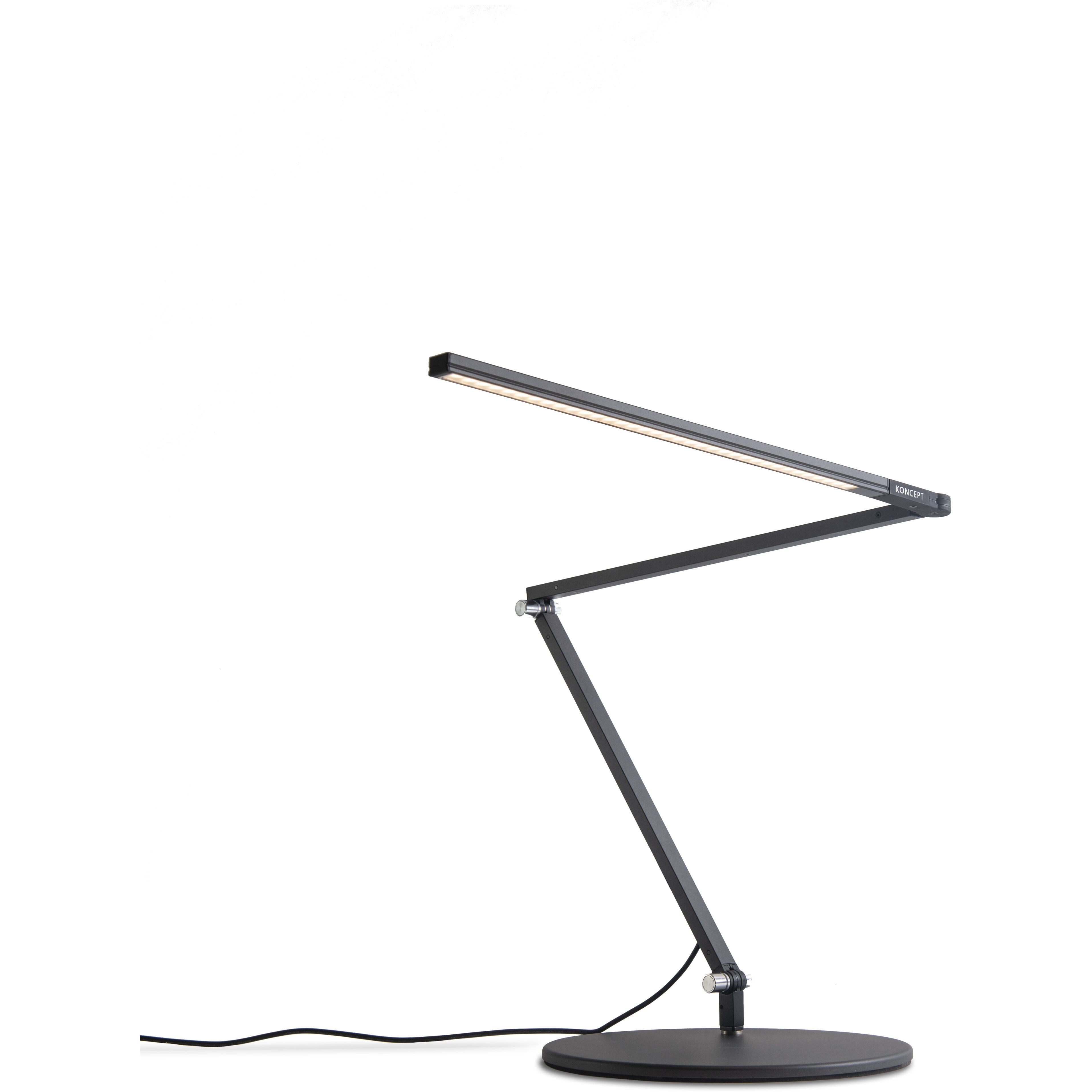 Z-Bar Slim 14.3 inch 6.00 watt Metallic Black Desk Lamp Portable Light